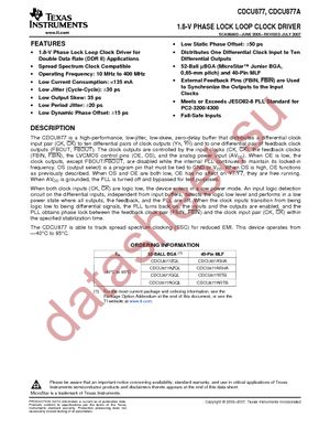 CDCU877RHATG4 datasheet  